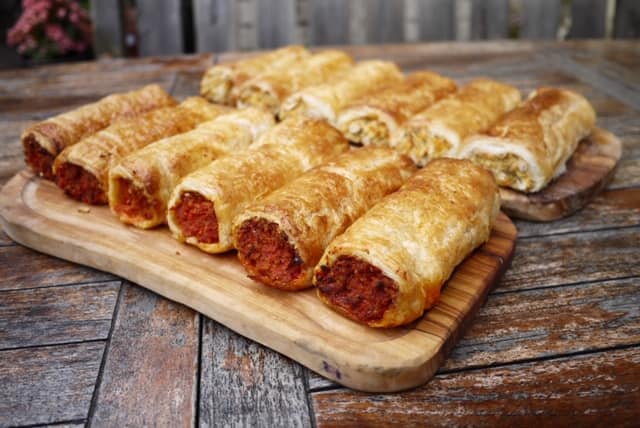 Sausage Rolls in Bristol | Feastie Boys at The Golden Guinea